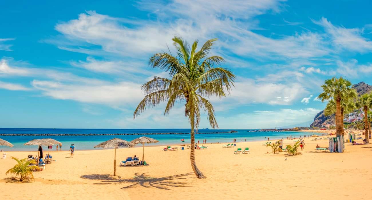 Sandy Teresitas Beach, perfect for family holidays to Tenerife