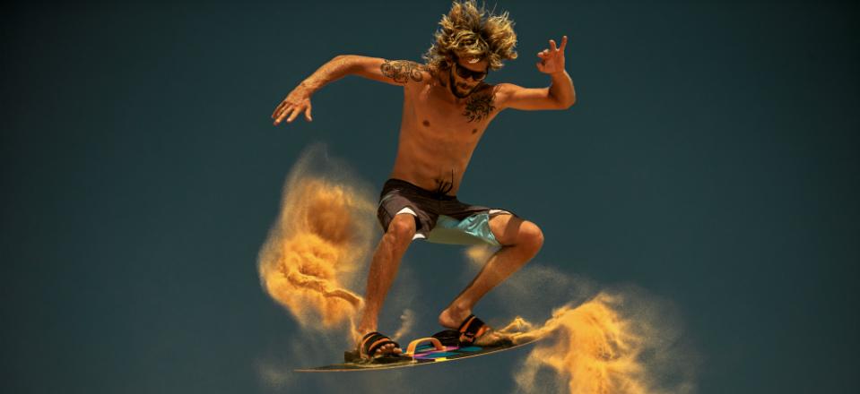 Sand Boarding At Dunas De Maspalomas Spain image