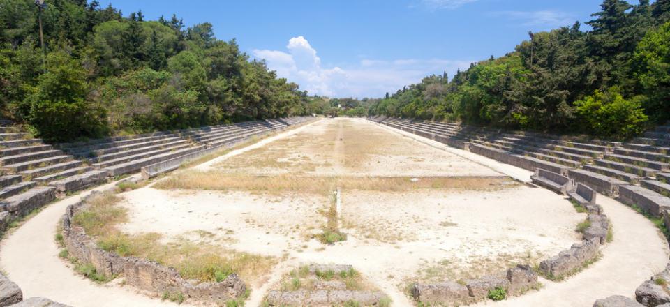 Ancient Olympic Stadium Greece image