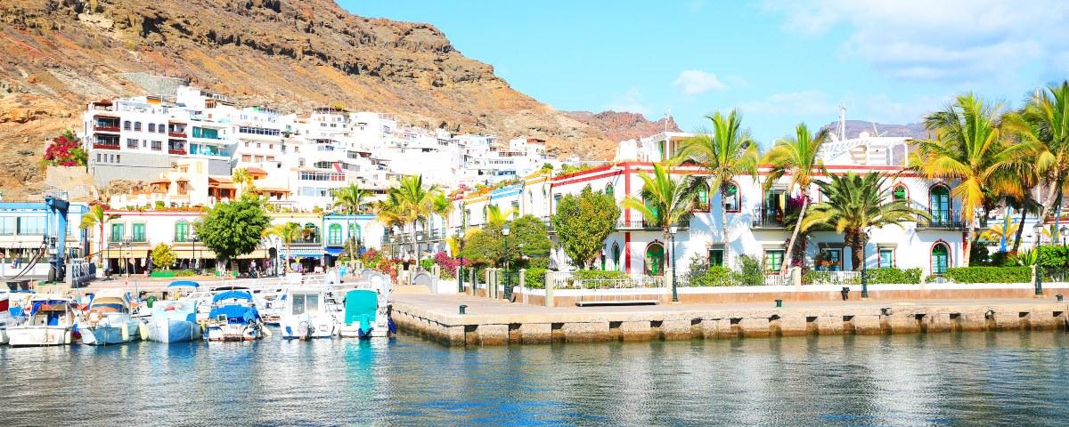 Puerto de Mogan in Gran Canaria, Spain